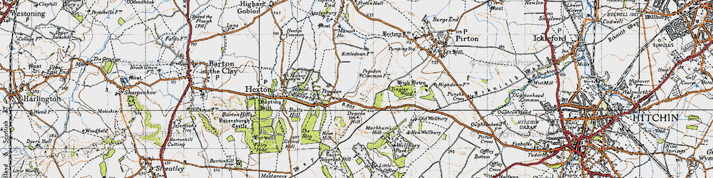 Old map of Tingley Wood in 1946