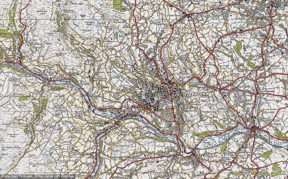 Old Map of Pellon, 1947 in 1947