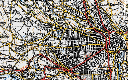 Old map of Pellon in 1947