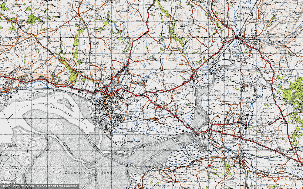 Old Map of Pemberton, 1947 in 1947