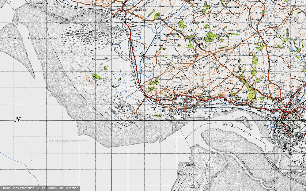 Old Map of Pembrey, 1946 in 1946