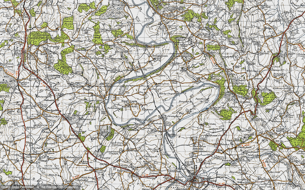 Old Map of Pen-allt, 1947 in 1947