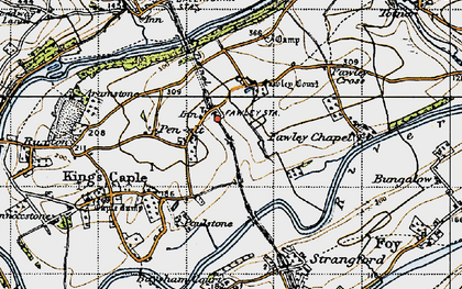 Old map of Fawley Court in 1947