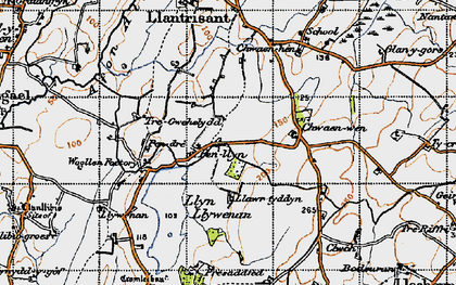 Old map of Chwaen-wen in 1947
