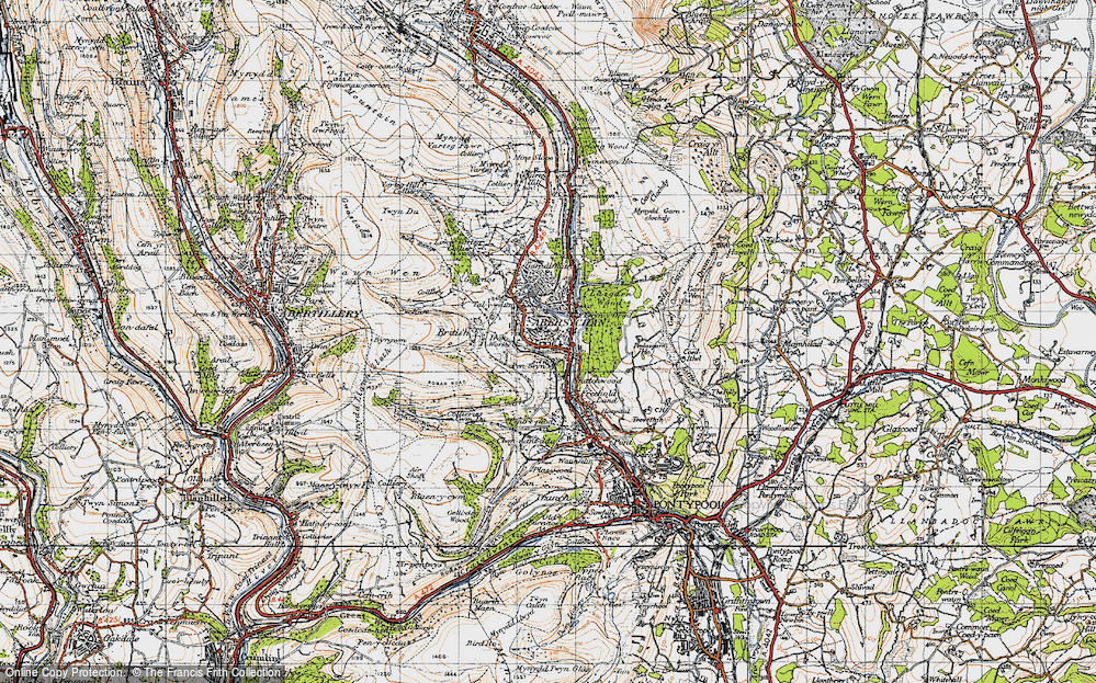 Old Map of Pen-twyn, 1947 in 1947