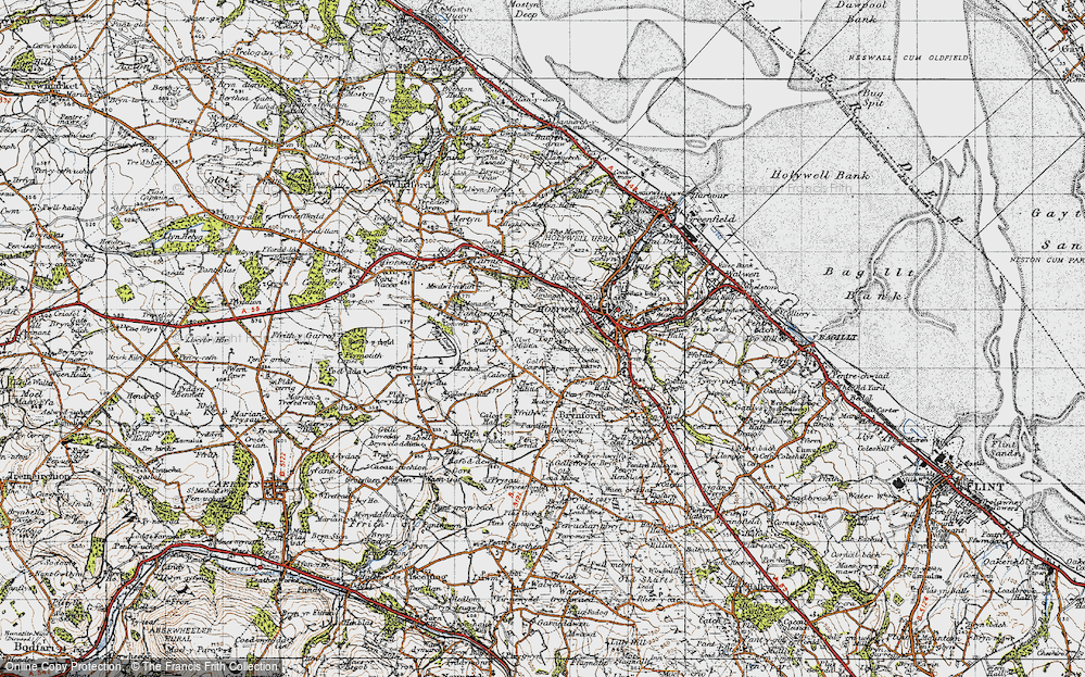 Old Map of Pen-y-Ball Top, 1947 in 1947