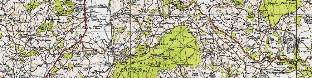 Old map of Buckwell in 1946