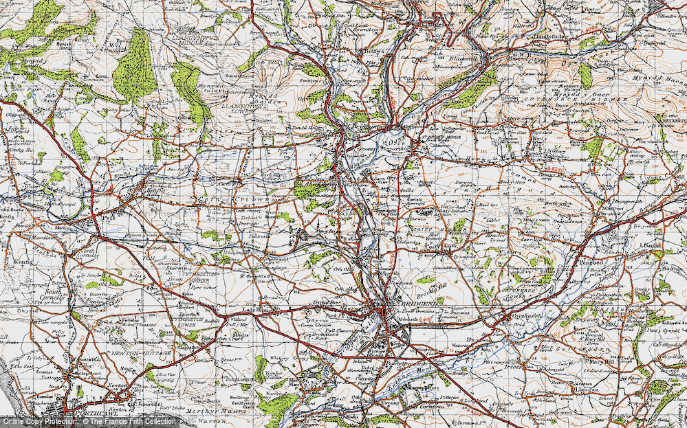 Old Map of Pen-y-fai, 1947 in 1947