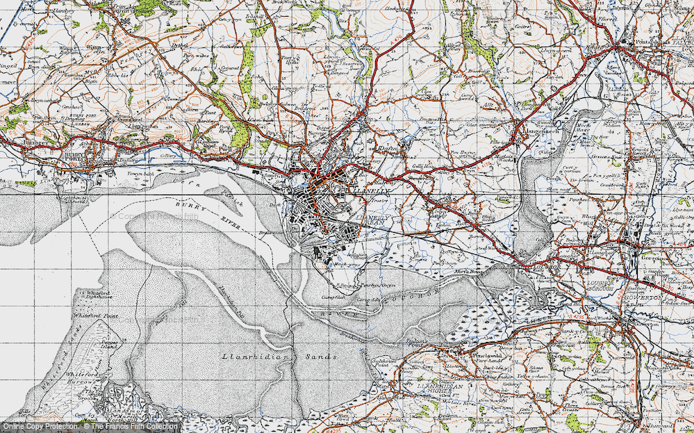 Old Map of Pen-y-fan, 1947 in 1947