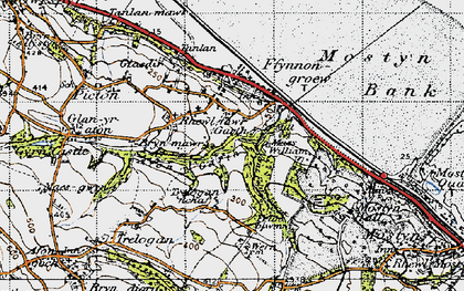 Old map of Pen-y-ffordd in 1947