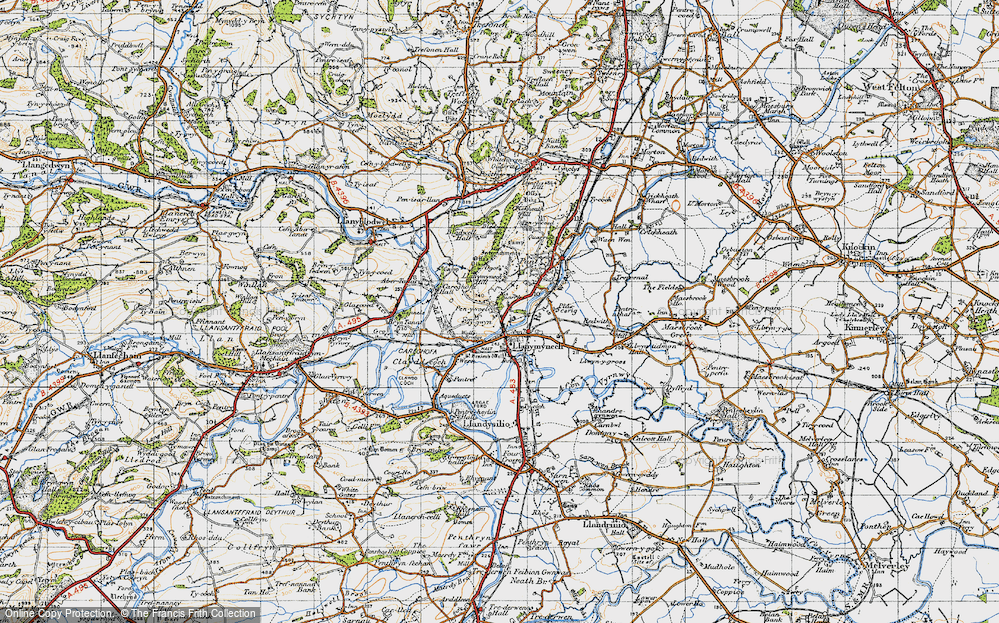 Old Map of Pen y Foel, 1947 in 1947
