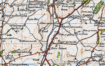 Old map of Wileirog in 1947