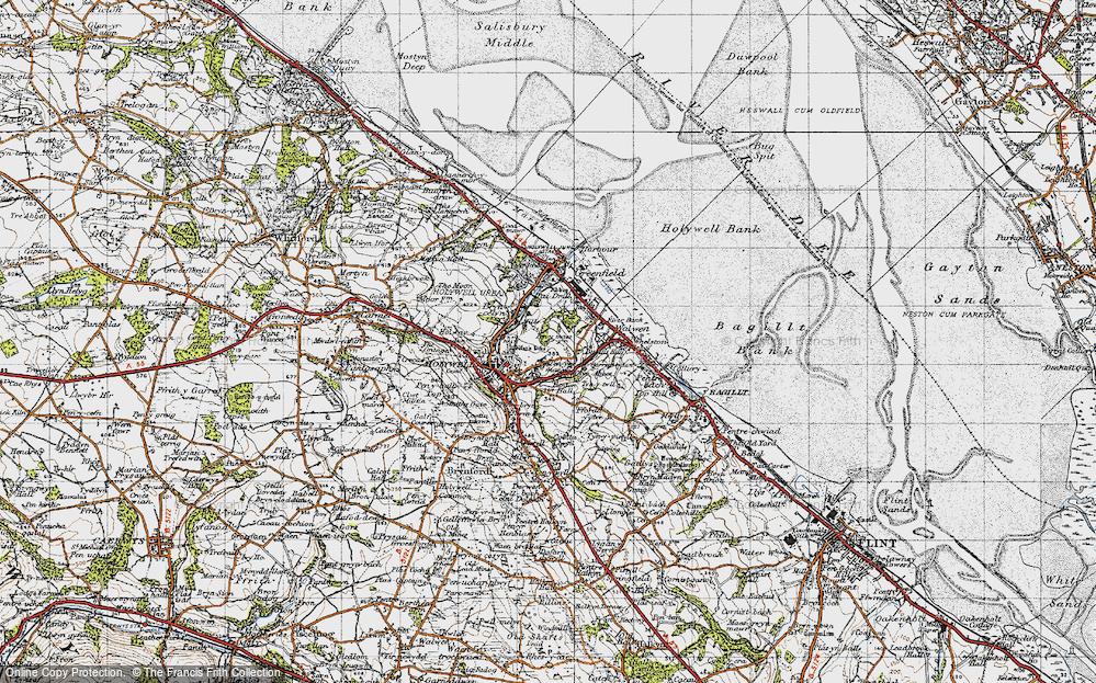 Old Map of Pen-y-maes, 1947 in 1947