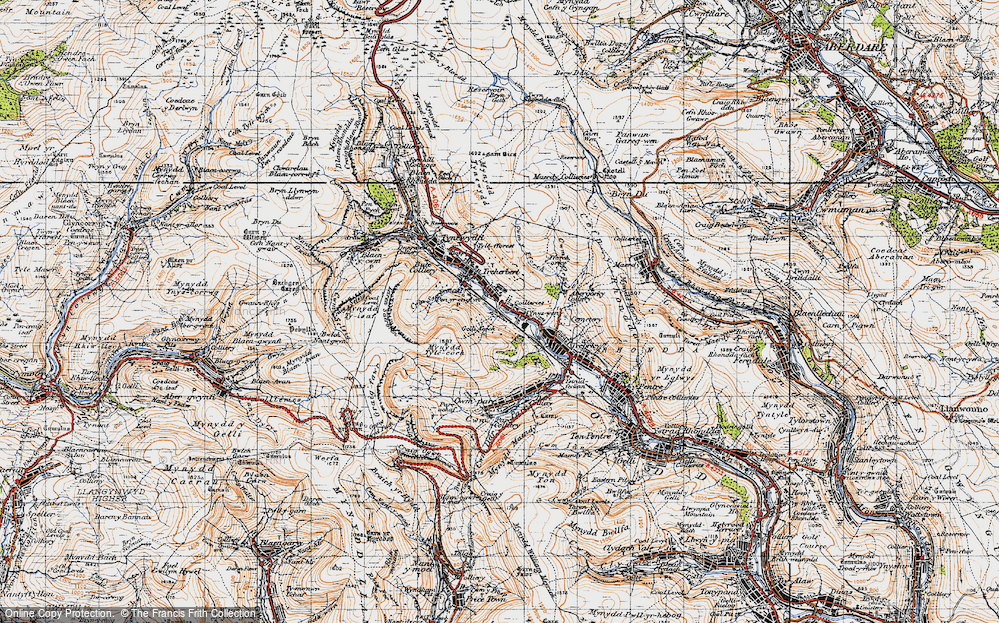 Old Map of Pen-yr-englyn, 1947 in 1947