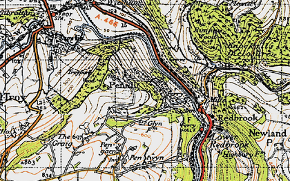 Old map of Penallt in 1946