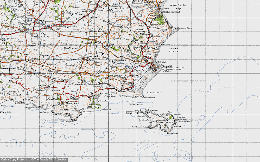 Old Map of Penally, 1946 in 1946