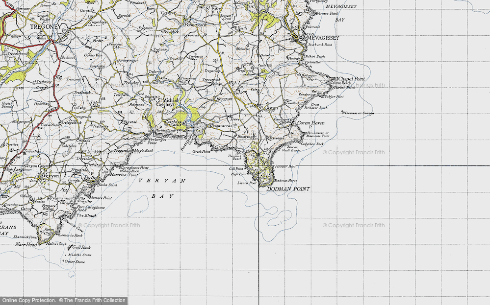 Old Map of Penare, 1946 in 1946
