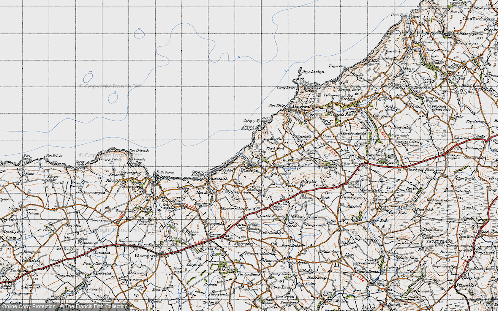 Old Map of Penbryn, 1947 in 1947