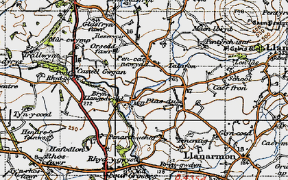 Old map of Pencaenewydd in 1947