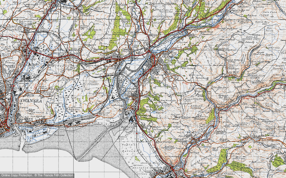 Old Map of Pencaerau, 1947 in 1947