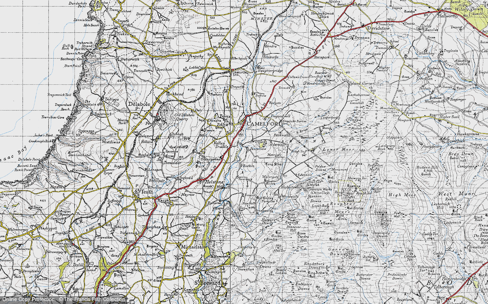 Old Map of Pencarrow, 1946 in 1946