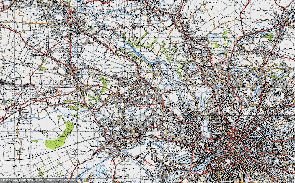 Old Map of Pendlebury, 1947 in 1947