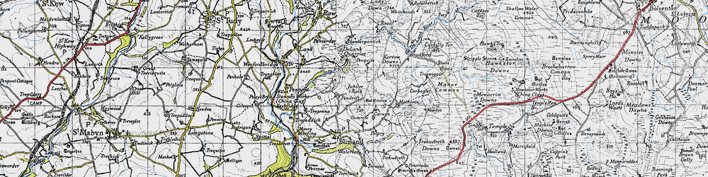 Old map of Pendrift in 1946