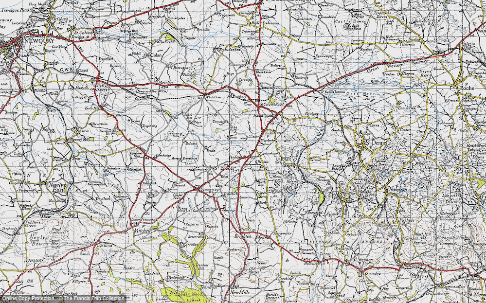 Old Map of Penhale, 1946 in 1946
