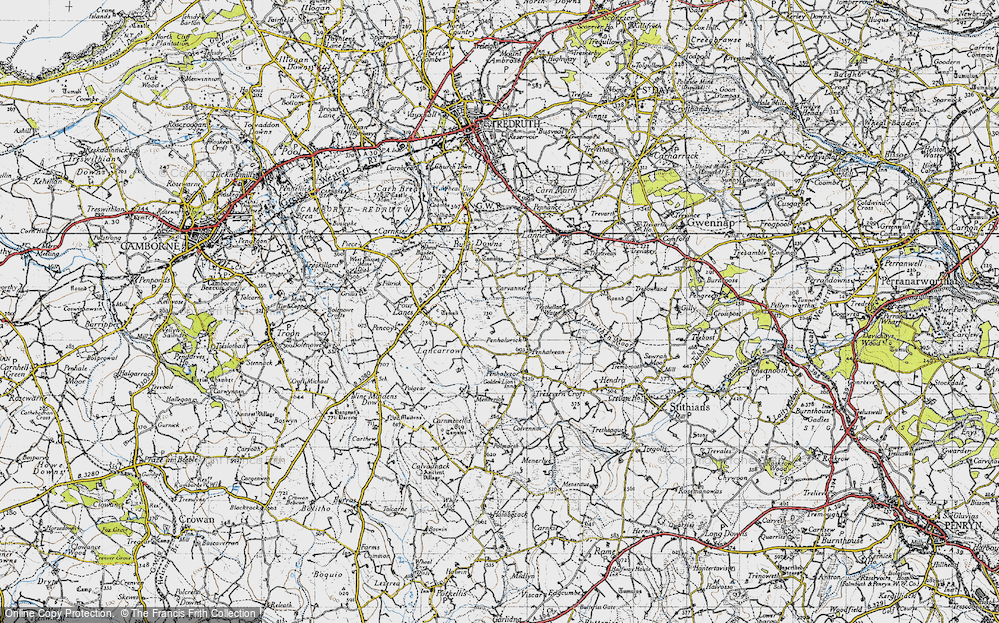 Old Map of Penhalurick, 1946 in 1946