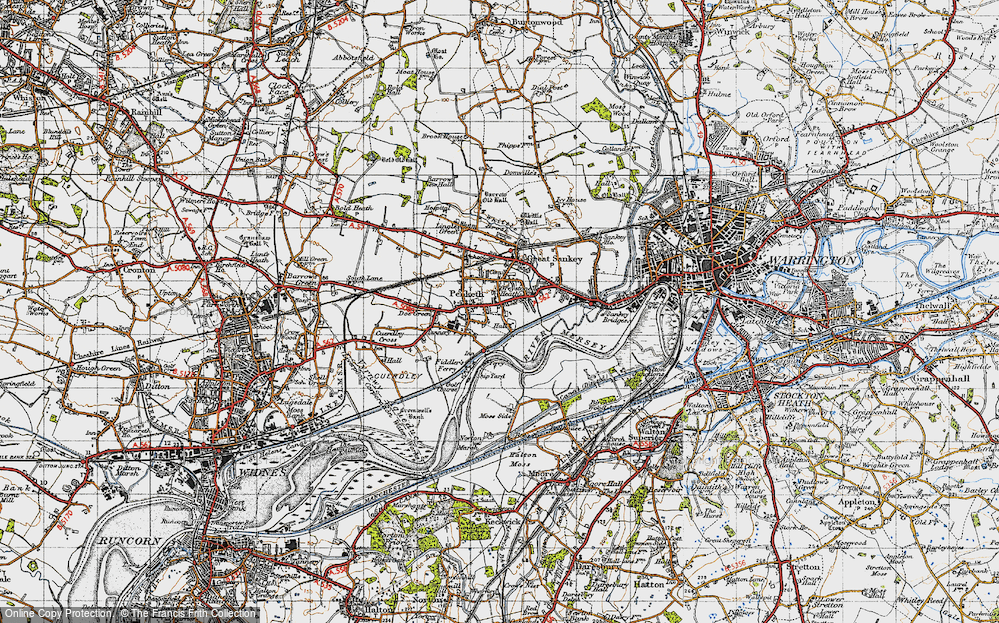 Old Map of Penketh, 1947 in 1947