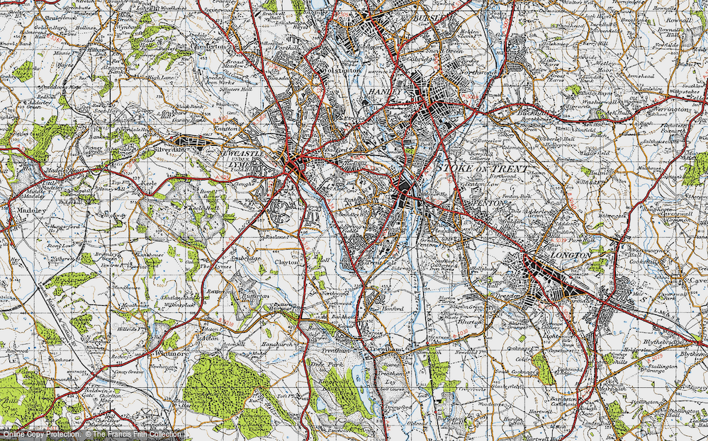 Old Map of Penkhull, 1946 in 1946