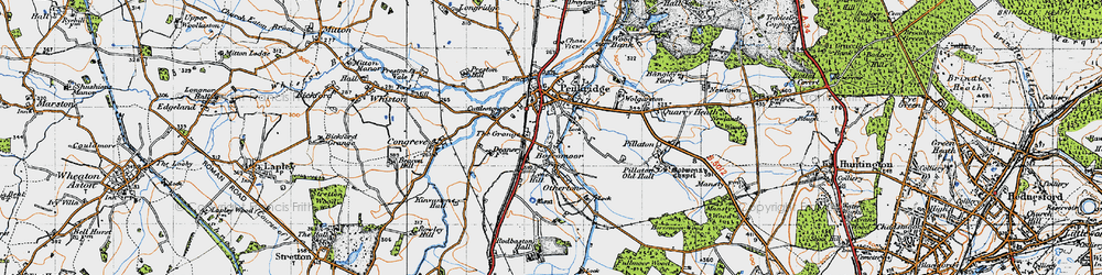Old map of Penkridge in 1946