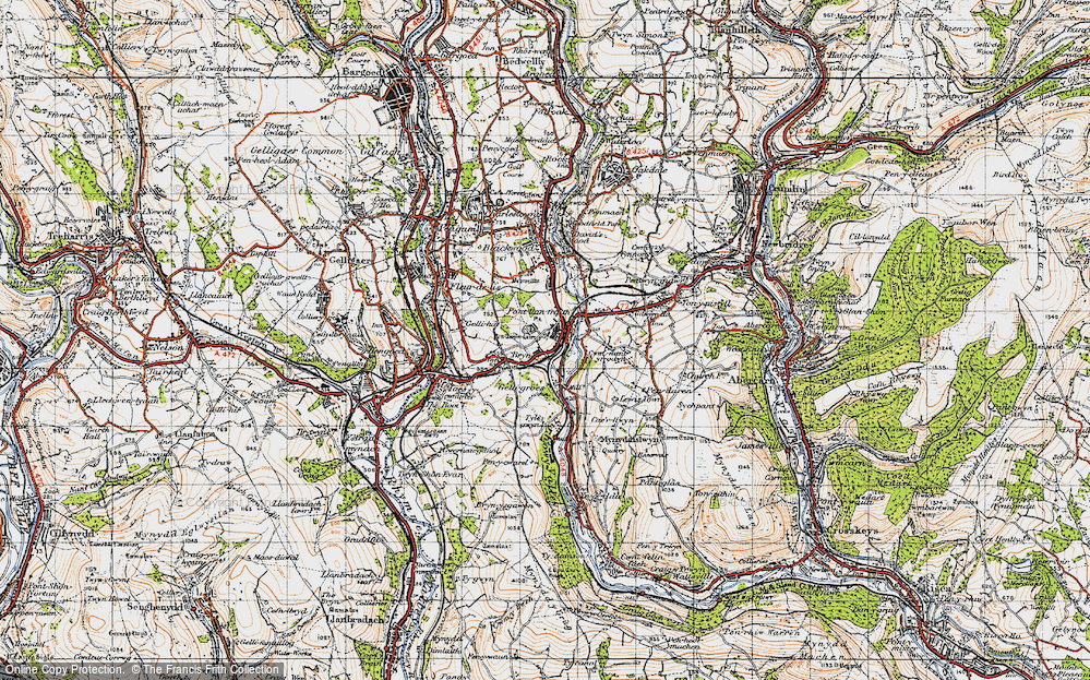 Old Map of Penllwyn, 1947 in 1947