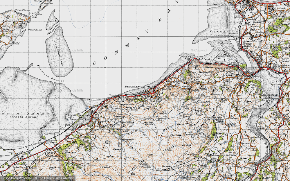 Old Map of Penmaenmawr, 1947 in 1947