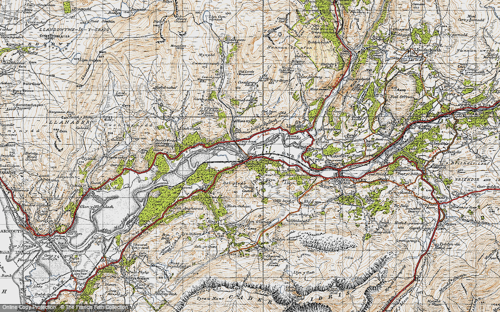 Old Map of Penmaenpool, 1947 in 1947