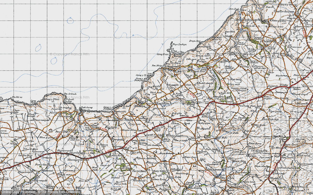 Old Map of Penmorfa, 1947 in 1947