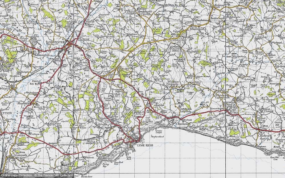 Old Map of Penn, 1945 in 1945