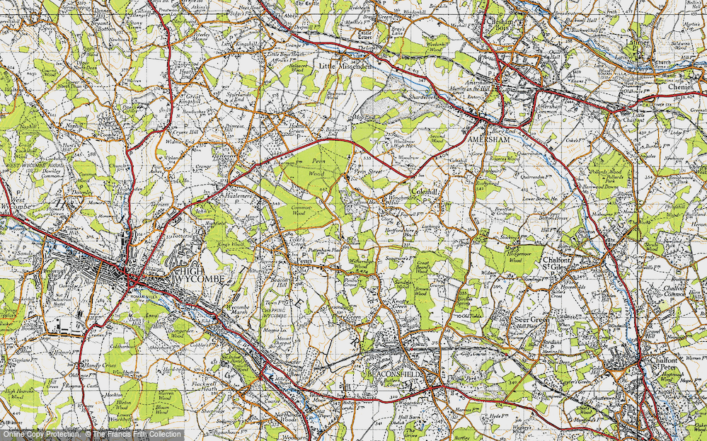 Old Map of Penn Bottom, 1946 in 1946