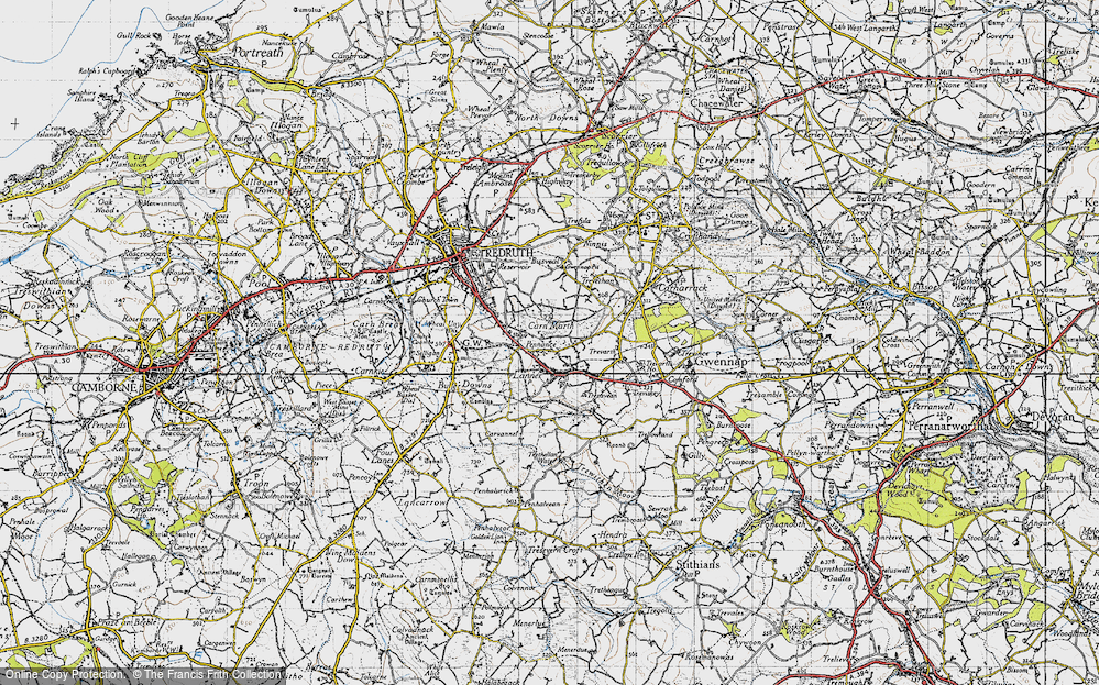 Old Map of Pennance, 1946 in 1946
