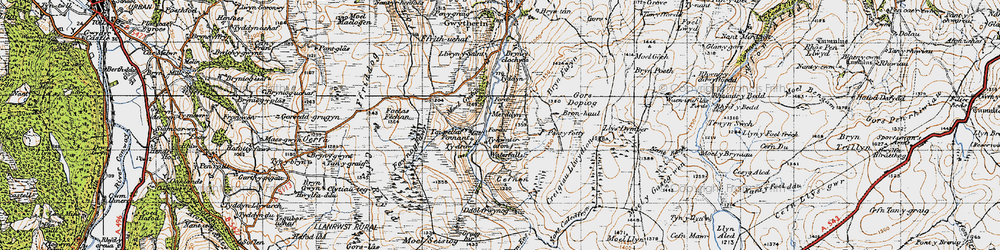 Old map of Llys Dymper in 1947