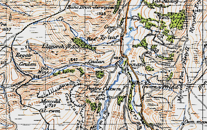 Old map of Wig in 1947