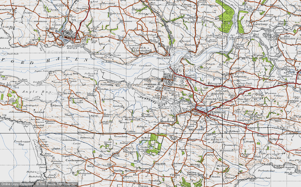 Old Map of Pennar, 1946 in 1946