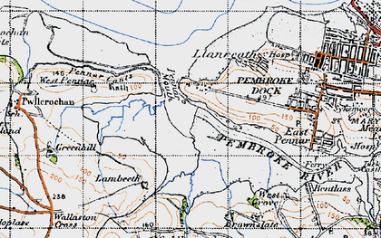Old map of Pennar Park in 1946