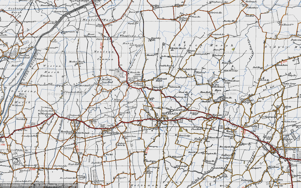 Old Map of Penny Hill, 1946 in 1946