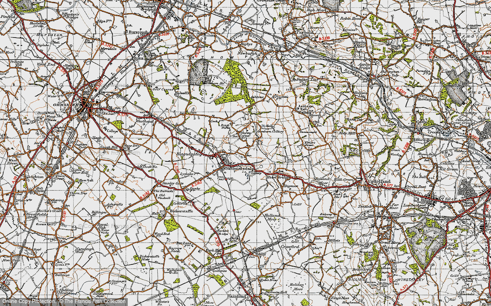 Old Map of Pennylands, 1947 in 1947