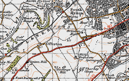 Old map of Pennywell in 1947