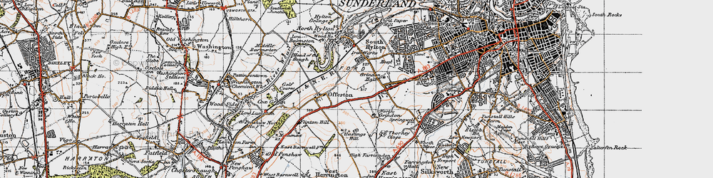Old map of Pennywell in 1947
