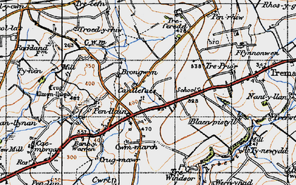 Old map of Felinwynt in 1947