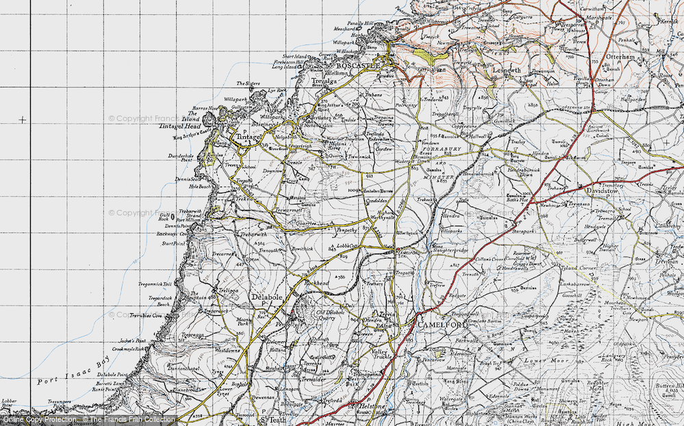 Old Map of Penpethy, 1946 in 1946