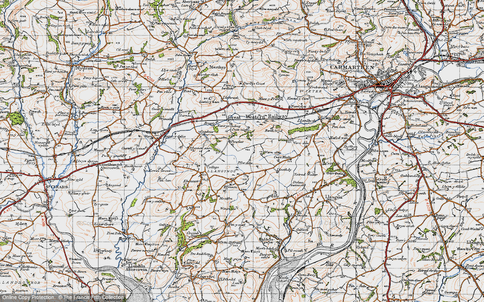 Old Map of Penplas, 1946 in 1946